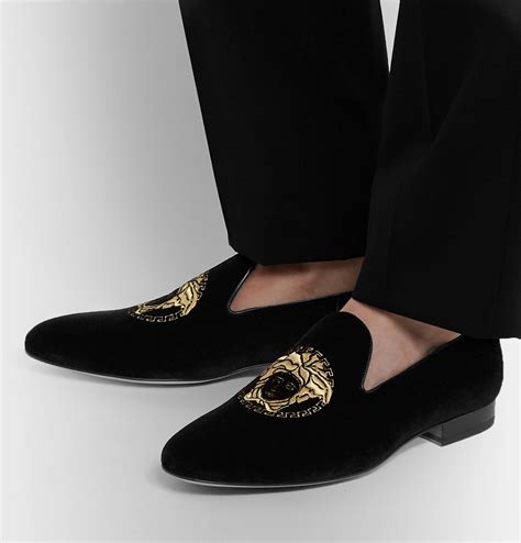 versace collection lofers|Versace loafers.